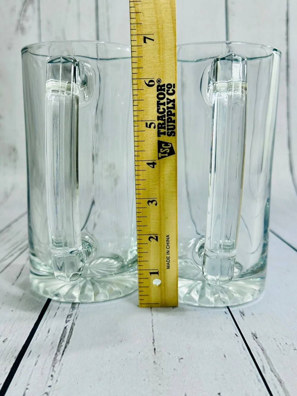 Vintage set of 2 Libbey 5272 25 oz. Customizable Sport Beer Mug